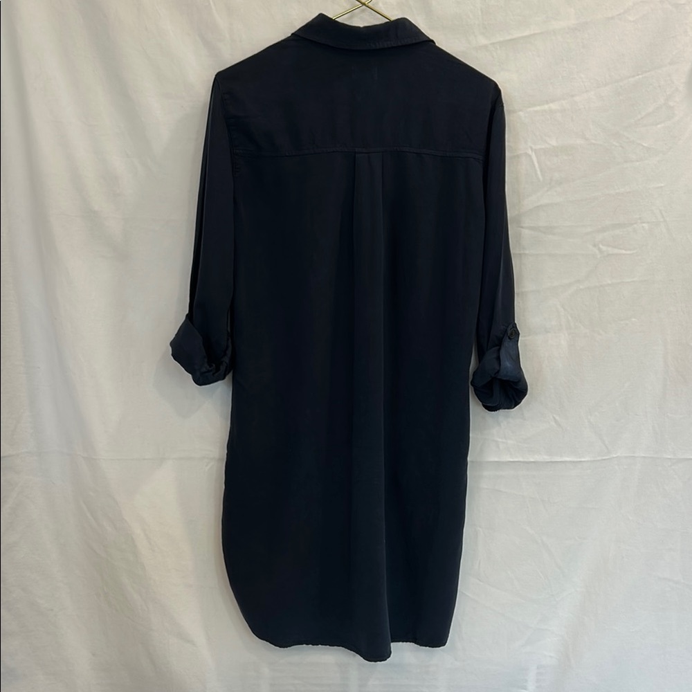 Sneakpeek Navy Button-Up Dress - Picture 6 of 6